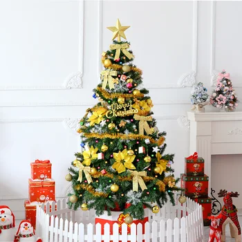 

1.5 M Christmas Tree Decoration Package Luxury Encryption PVC Luminous Christmas Tree Set Support Custom-made Home Decor