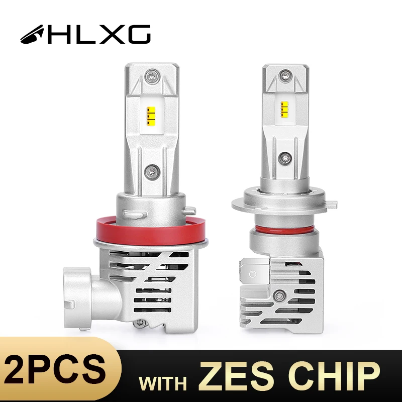 HLXG h11 Светодиодный 6000k с Lumi светодиодный s Luxeon зэс H8 H9 9005 HB3 9006 HB4 СВЕТОДИОДНЫЙ Фонарь налобный мини-фонарь светильник H7 светодиодный лампы H4 автомобилей головной светильник