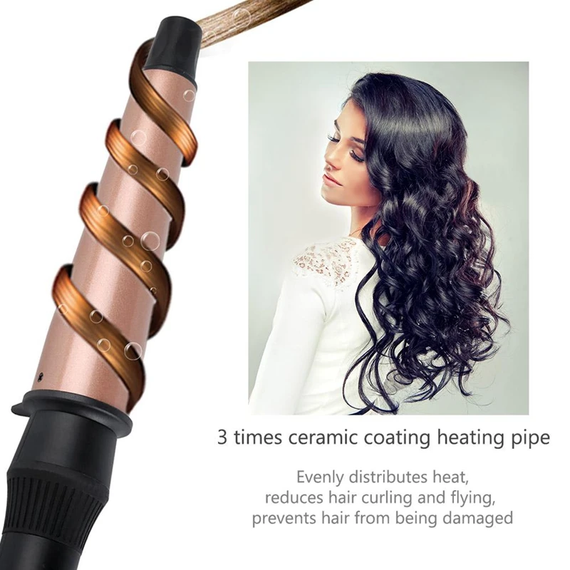 Турмалиновая керамическая плойка для завивки волос электрическая профессиональная плойка для завивки волос с перчатками модные
