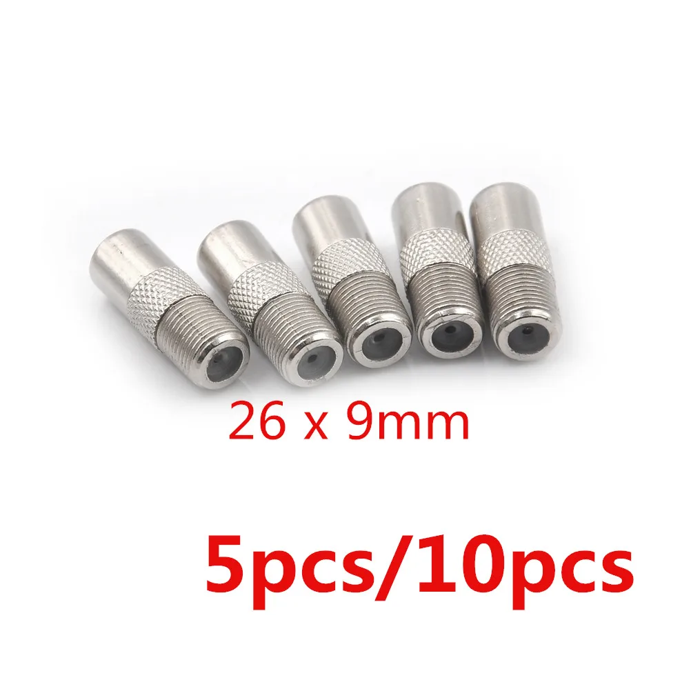5pcs / 10pcs Quick Plug RF Coax F Female To RF Male Connector TV Antenna Coaxial Connector F Connector TV Coaxial plug