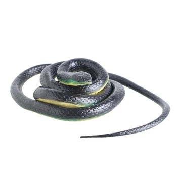 

130cm Realistic Plastic Tricky Toy Fake Snakes Garden Props Joke Prank Halloween R9UE