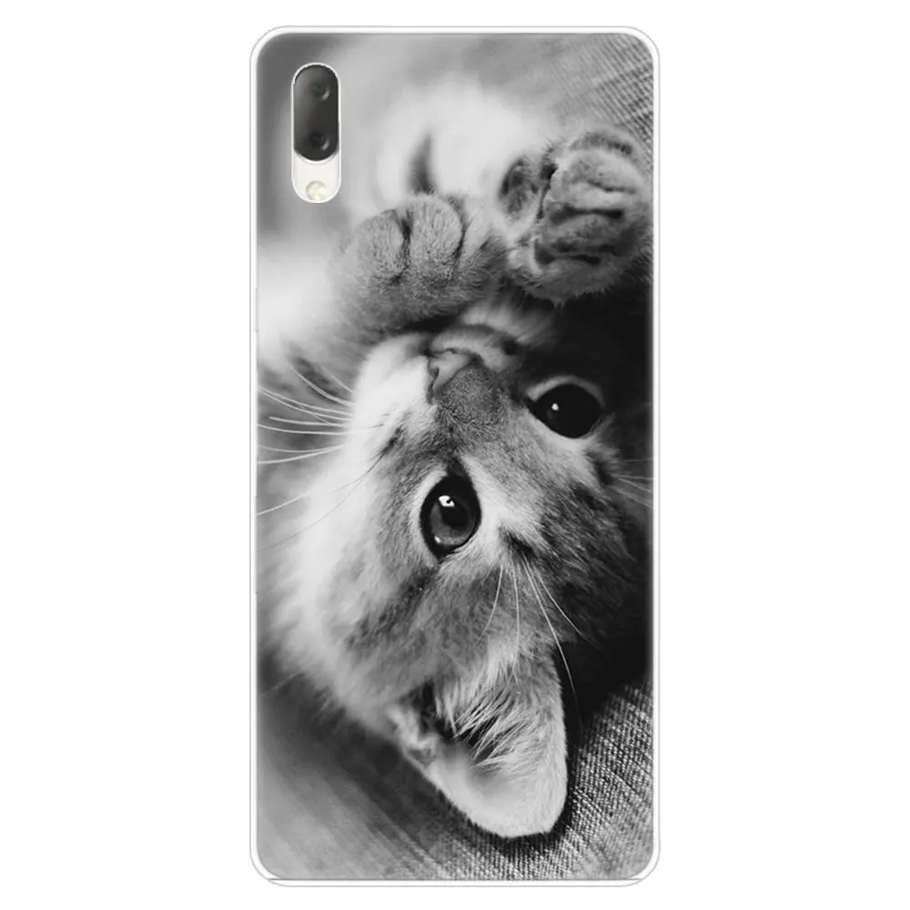 010 Лидер продаж, милые животные Кот Твердый чехол для Sony Xperia L1 L2 L3 X XA XA1 XA2 XA3 ультра 10 плюс E5 XZ XZ1 XZ2 компактный XZ3 XZ5 2 20 крышка - Цвет: 010