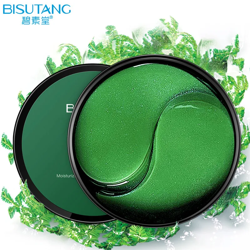 Увлажняющая маска для глаз Bisutang с морскими водорослями для удаления мешков и темных кругов зеленая маска для глаз