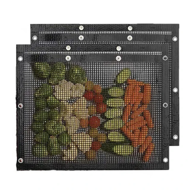 Háló Grillzsák Nem Tapadós Barbecue Nettó Szőnyeg Táska Bbq Pad Konyha Hús Zöldségek Magas Hőmérsékleten Ellenálló Főzés Grillezés