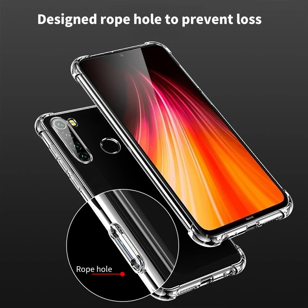 Ультратонкий чехол для xiaomi redmi note8 note 8 pro 360 градусов мягкий телефона из тпу