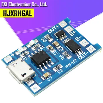 

5PCS Micro USB 5V 1A 18650 TP4056 Lithium Charger Module Charging With Dual Functions 1A Li-ion Battery protection board New
