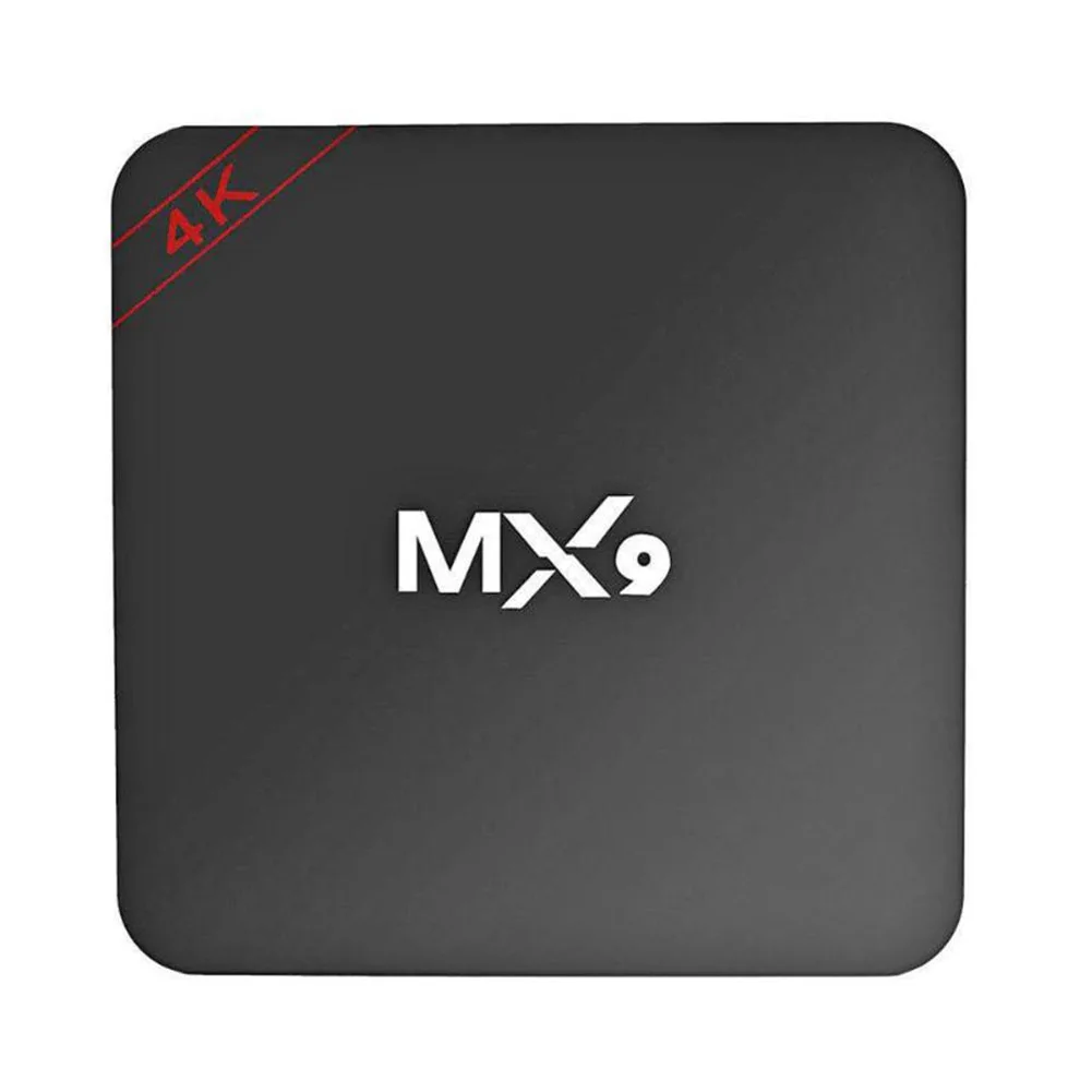  Hot Sale MX9 4K Quad Core 2GB RAM 16GB ROM Android 7.1 TV BOX 2.0 HD HDMI SDs Slot 2.4GHz WiFi Set 