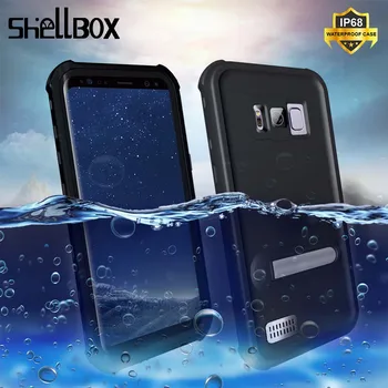 

SHELLBOX IP68 Water Proof Case Cover For Samsung S8 Plus Case Waterproof Full Protect Underwater Diving Anti-knock Fundas