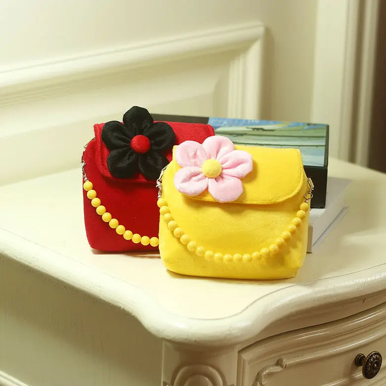 Новинка 2019 милый мини кошелек на молнии с объемным цветком для маленьких девочек