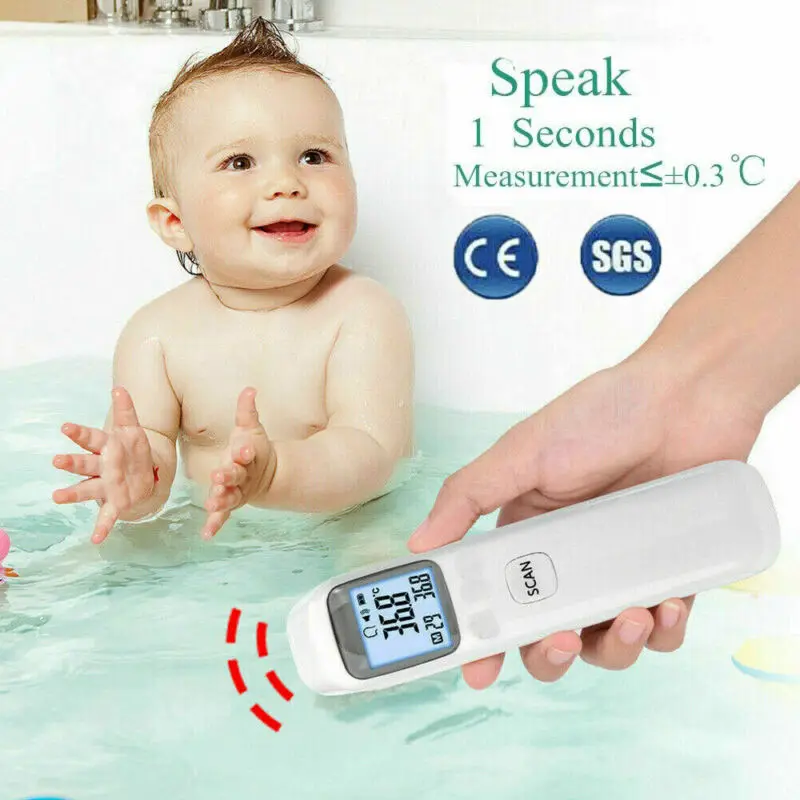 

LCD Digital Thermometer Infrared Baby Adult Forehead Non-touch Temperature