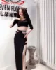 Belly Dance Clothing Female adult elegant Top Practice Clothing New Profession Sexy Competition Long Skirt Suit ► Photo 3/6