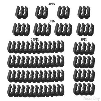 

16Pcs/Set PP Cable Comb/Clamp/Clip/Organizer/Dresser for 2.5-3.2mm PC Power Cables Wiring 4/6/8/24 Pin Computer Cable Manager