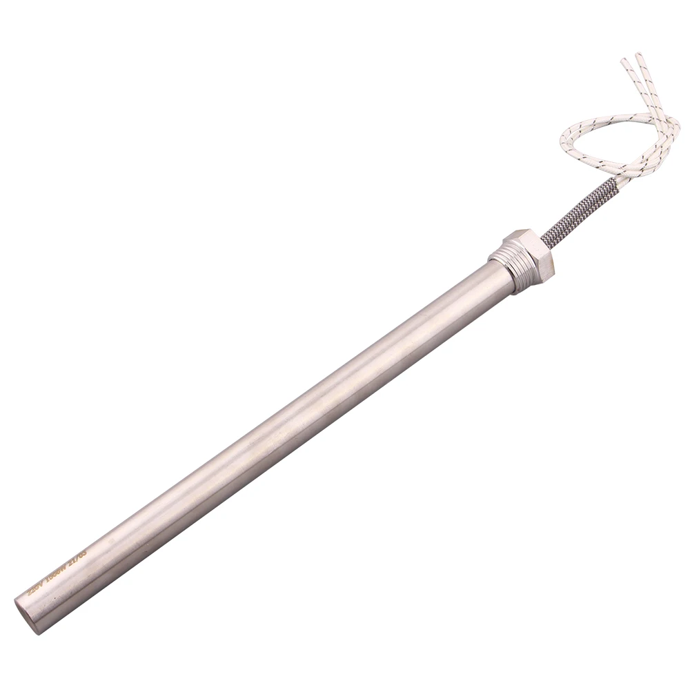 1/2" Thread 220v Cartridge Heating Element DN15 (21mm) SUS304 Immersion Electric Heater for Water 300w/500w/1000w/1500w/2000w