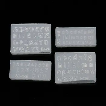 

Numbers Letters Pendant Resin Silicone Mold Jewelry Making Tools Nail Art Crafts