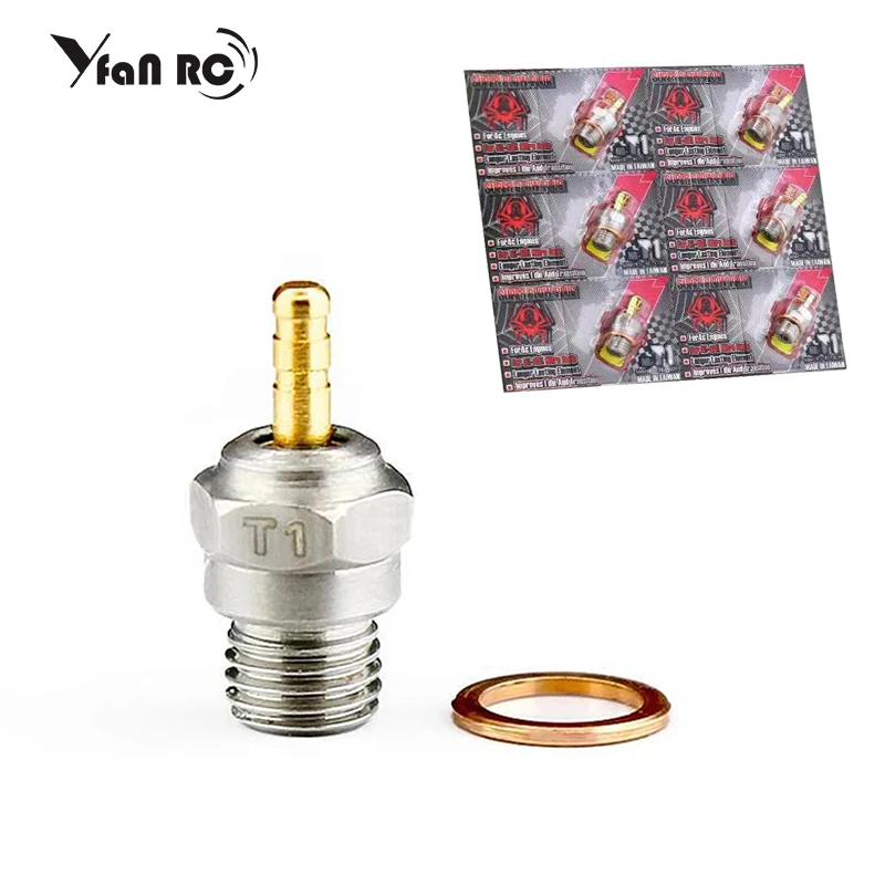 Hot Glow Nitro Engine Plug For 1/10 1/8 RC Car Buggy Monster Truck Boat