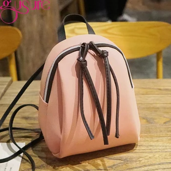 

Gusure small backpack women leather Shoulder Bag Summer Leisure Multi-Function mini backpacks female bagpack for teenage grils