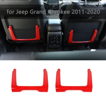 

Interior Moudlings for Jeep Grand Chrokee 2011-2020 Seat Back Net Bag Decoration Sticker Trim Red Silver Car Accessories