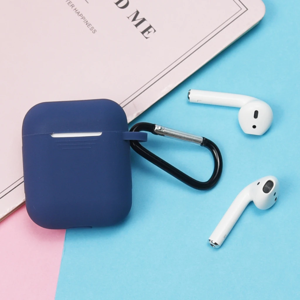 12 as described Полный защитный чехол для Airpods Air Pods портативный силиконовый чехол с брелком для Apple гарнитура для Airpods зарядный чехол - Цвет: 12 as described