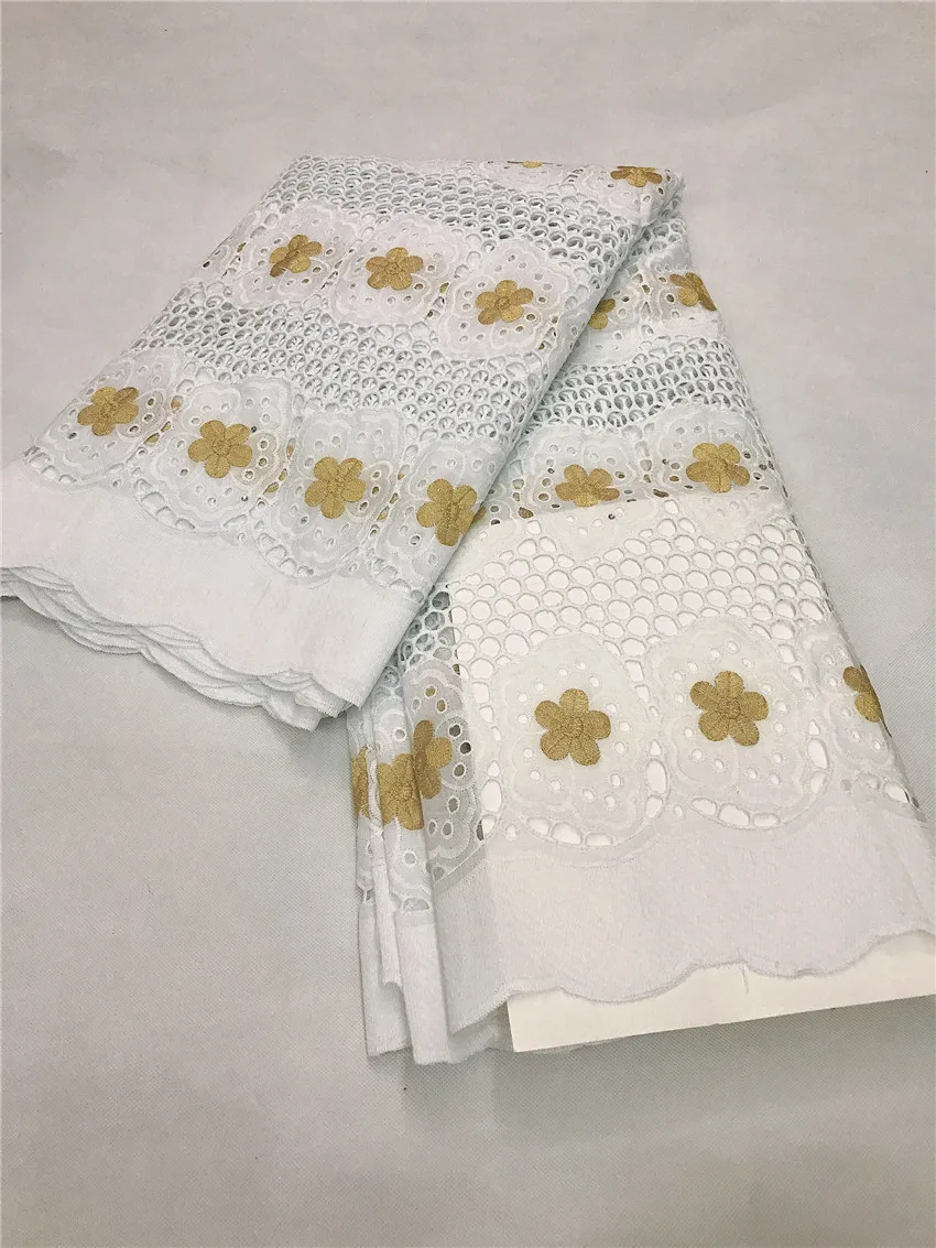 Tissu африканская сухая кружевная ткань с камнями горячая Распродажа ткань из Дубая швейцарская вуаль кружева в швейцарской Африканской хлопковой вуали кружева 5 ярдов