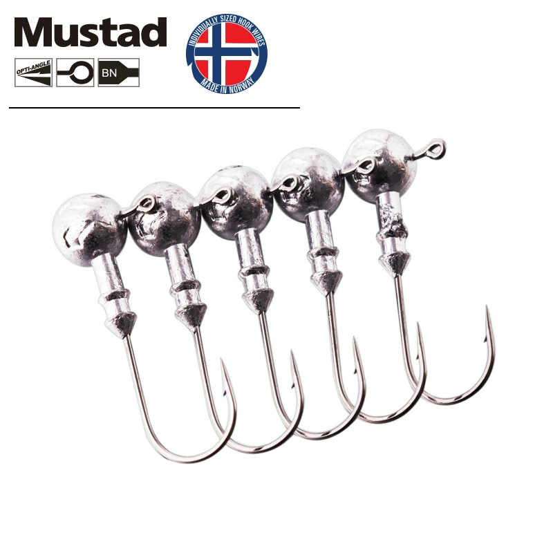 Norway Mustad джиг голова рыболовный крючок круглая свинцовая головка приманка твердая приманка мягкий червь джиг Крючки 3g 5g 7g Мягкая приманка окунь Pesca