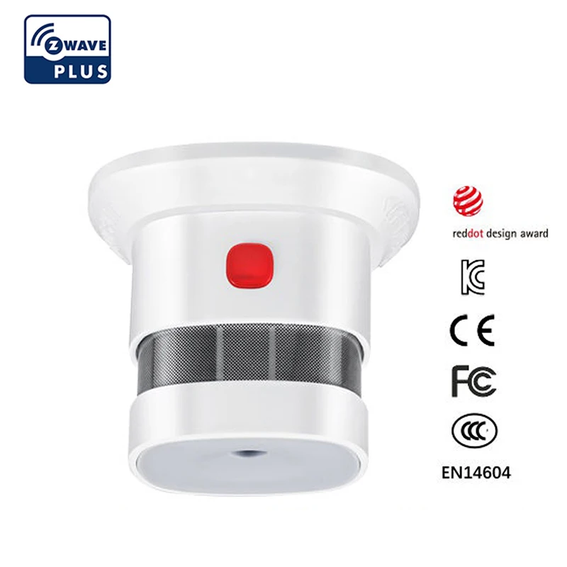 Zwave Smoke Sensor Smart Home EU Version 868.42mhz Z-wave Smoke Detector Power Battery Operated
