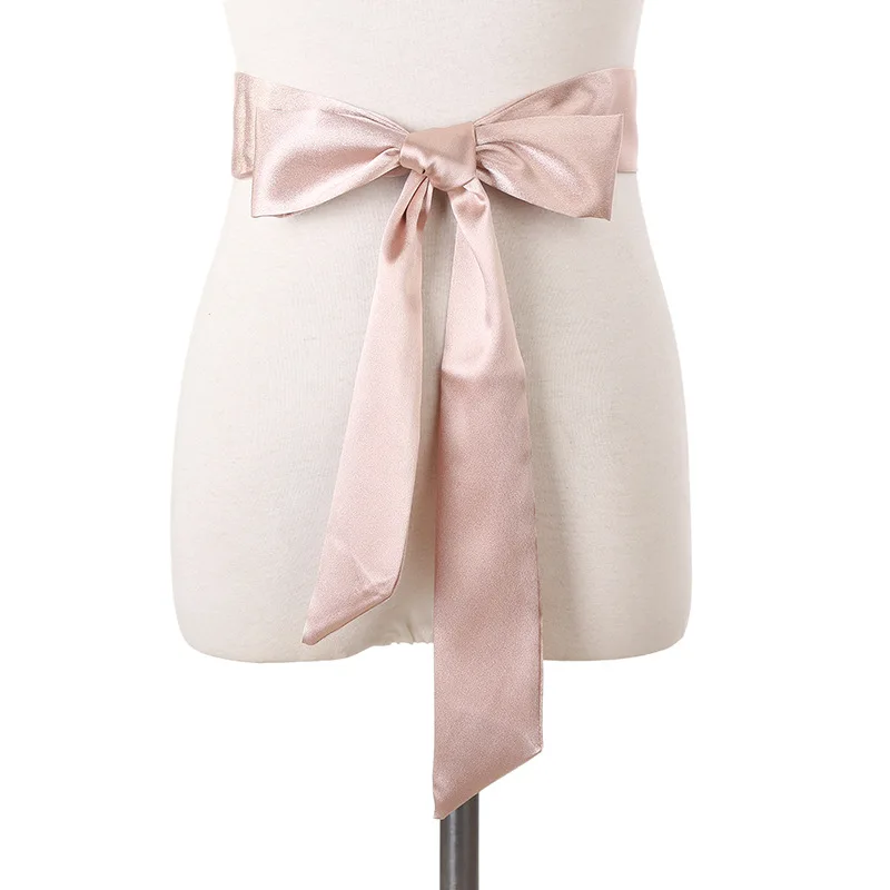 Korea Belt For Wedding Dress Women Satin Evening Party Sash 180*5 CM