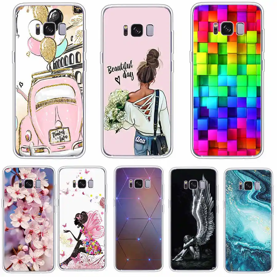 Per Samsung S 8 S8 Custodia Cover Posteriore Per Samsung Galaxy S8 Plus Custodia Cover Morbida In Silicone Tpu Fundas Per Samsung S8 Custodia Per Tele