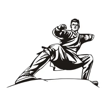 

Chinese Kung Fu Wall Sticker Martial Vinyl Mural Chinese Style Art Decal Home Decoration New Popular Removable Wall Decals