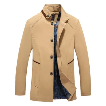 Men S Fashion Casual Boss High Collar Jacket Middle Aged Men Winter Coat Male Bomber Jacket Brand Clothing Plus Size Jacket Men Buy At The Price Of 30 94 In Aliexpress Com Imall Com