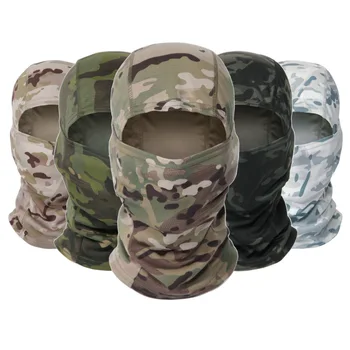 Mege Camouflage Bivakmuts Tactical Army Gezichtsmasker Fietsen War Game Gezicht Schild Jacht Helm Cap Militaire Moto Schedel Masker Mannen