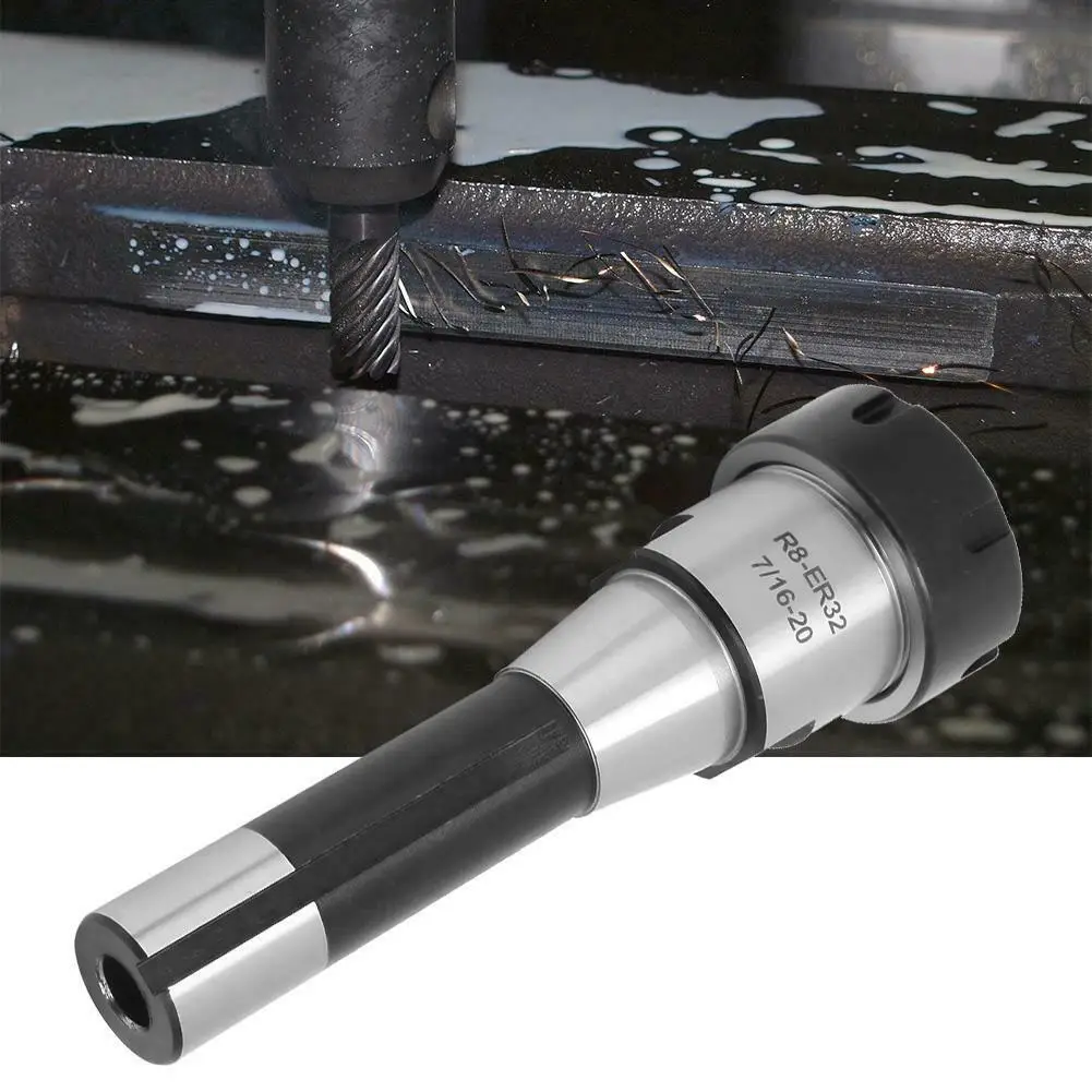 

CNC Milling 1* ER32 R8 Collet Chuck Holder+6pcs ER32 Spring Collets Lathe Tool
