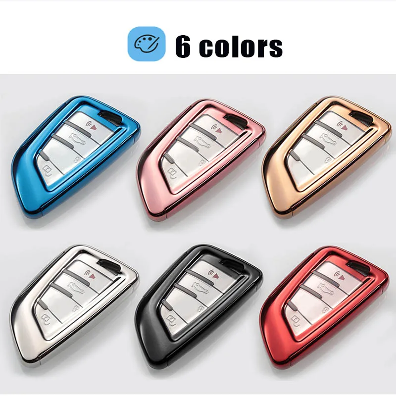 

New Car Accessory TPU Car Remote Key Bag Case fit for BMW Series 5serirs 7 X1 X5 X6 soft fexible waterproof Full Cover key shell