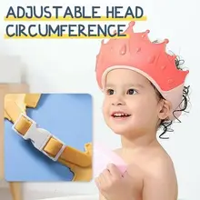 Casquette de protection des oreilles pour enfants, chapeau de shampoing, couronne, bonnet de douche souple, dessin animé, accessoires pour le bain des bébés, chapeau pour nouveau nés