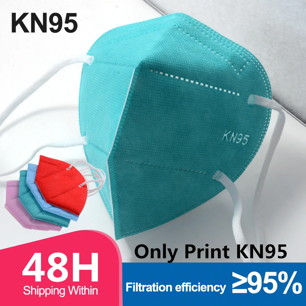 Mascarilla KN95 con filtro CE FFP2 para adultos, máscara protectora higiénica con 5 capas de filtración, fp2