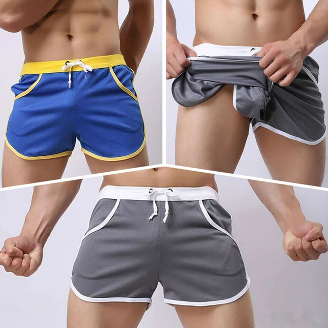 US $2.70 Men Gym Sports Shorts Training Running Sport Workout Casual Jogging Fitness Shorts Quick Dry Mens 