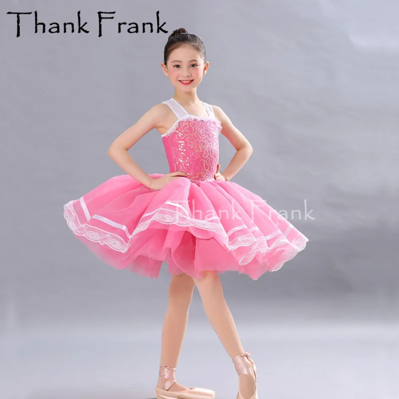 Sequin Ballet Costumes Dress For Children Dancewear Lyrical Adulto Professional Tutu Bubble Ballet Skirt Classical Balett Girl