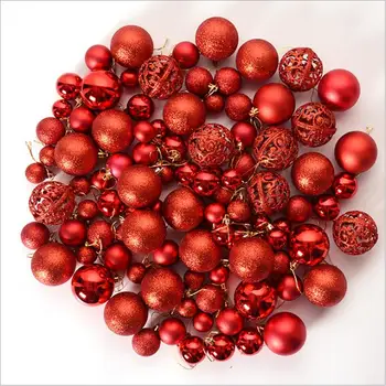 

100 Pcs/Set Christmas Tree Ball Decoration Party Hanging Ornament Bauble Drop Pendant Xmas decorations for Home Gift