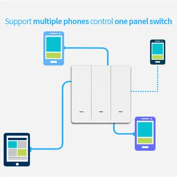 

Wireless Remote Control Kinetic Self-Powered Wall Light Smart Switch Independent Address Code Push Button Switch Controller