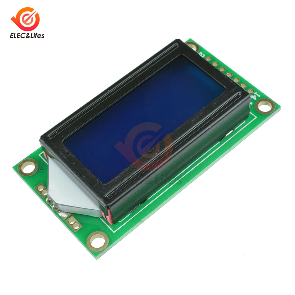 0802 lcd модуль 8x2 символ lcd 0820 модуль экрана дисплея lcd 0802 SPLC78D контроллер 3,3 V/5 V светодиодный lcd подсветка для Arduino - Цвет: Синий