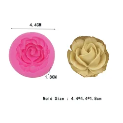 Blooming Rose Silicone Mold (Pink)