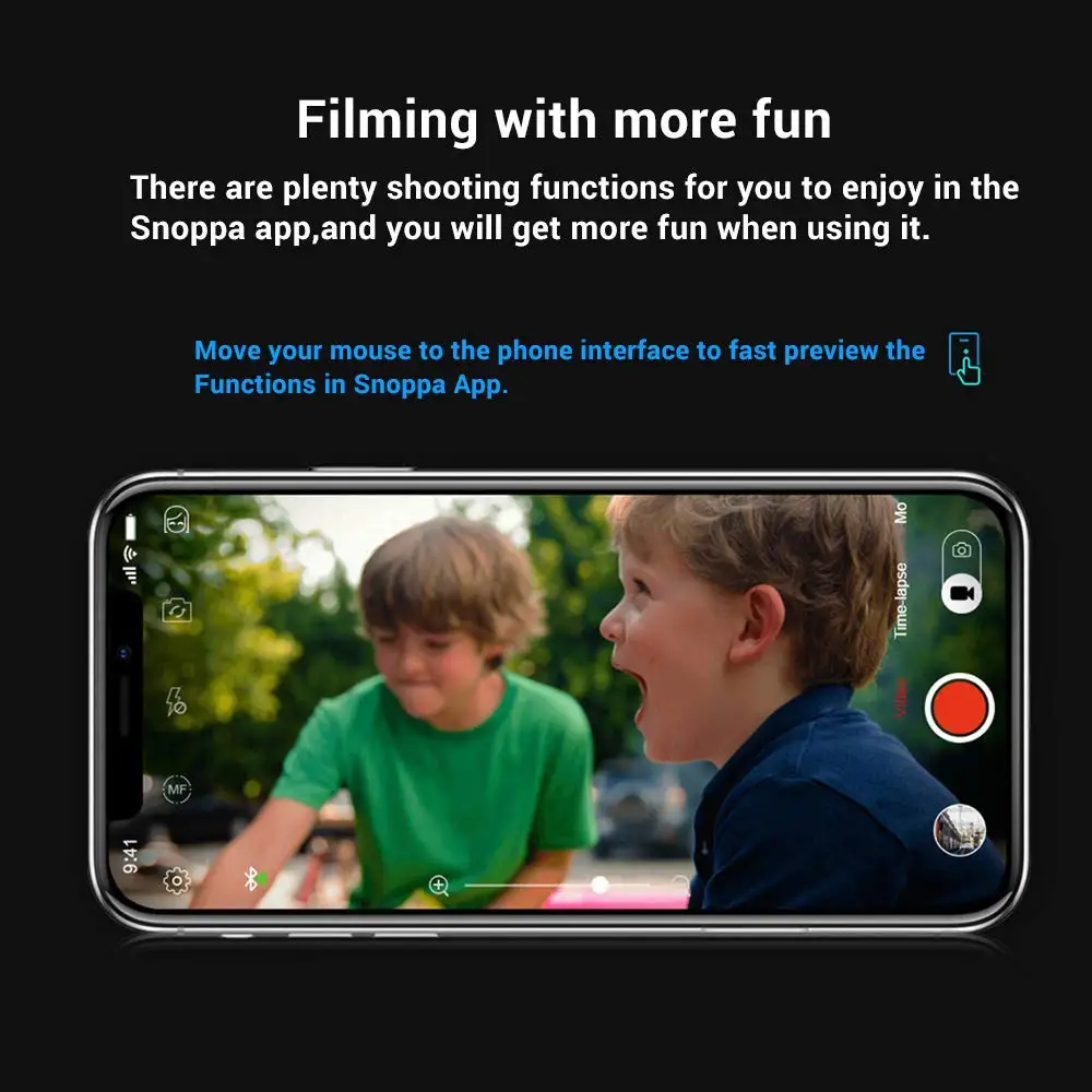 Snoppa Atom 3 Axis Складной Карманный ручной шарнирный стабилизатор для камеры iPhone