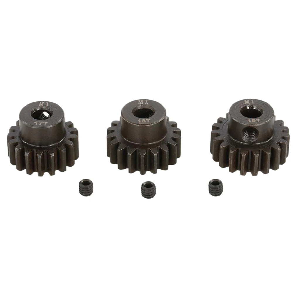 M1 17T 18T 19T Pinion Motor Gears for 1/8 RC Buggy Car Monster Truck Parts