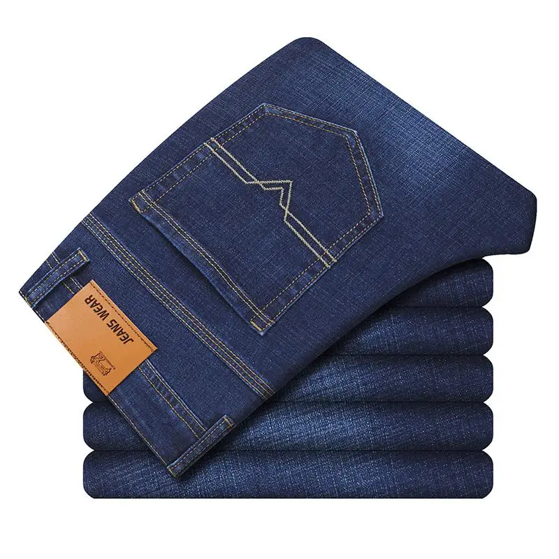 1102 Blue SULEE бренд новые мужские тонкие эластичные джинсы модные деловые классические стильные обтягивающие джинсы джинсовые мужские штаны 5 моделей - Цвет: 1102 Blue