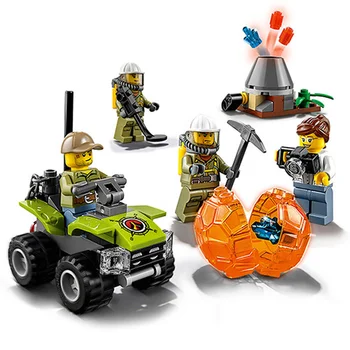 

10637 Bela City Volcano Explorers Volcano Starter Set Building Kit Block Bricks Toys Compatible with 60120
