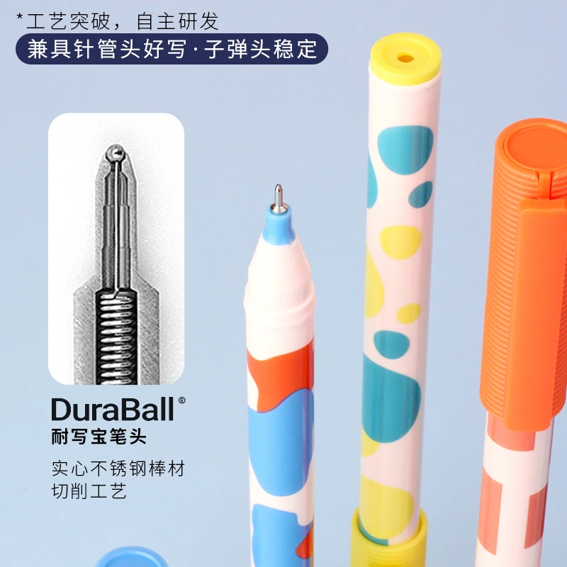 3pcs/Pack KACO 0.5mm Gel Pen Super Dural Writing Sign Drawing Pen Pencil 1600m 4 times Writing Length Japan Ink Design