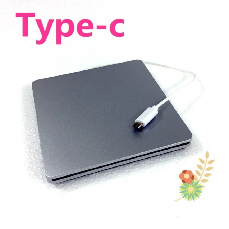 Otário tipo Externo Drives para Macbook Ultra-fino Clássico Design Tipo-c Auto cd Dvd Queimador Plug And Play Usb c Pro Dell Xps