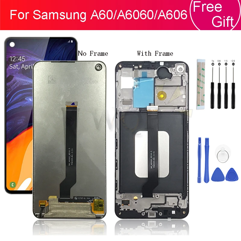 6 3 &quotдля samsung galaxy 2019 SM A606F/DS A6060 дисплей сенсорный экран дигитайзер в сборе для A60
