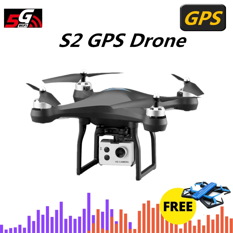 S2 Дрон с gps с 5G WiFi 1080P HD широкоугольная электронная камера gps Intellgent следующий Квадрокоптер Fly 18 mins игрушка VS F11 SG906