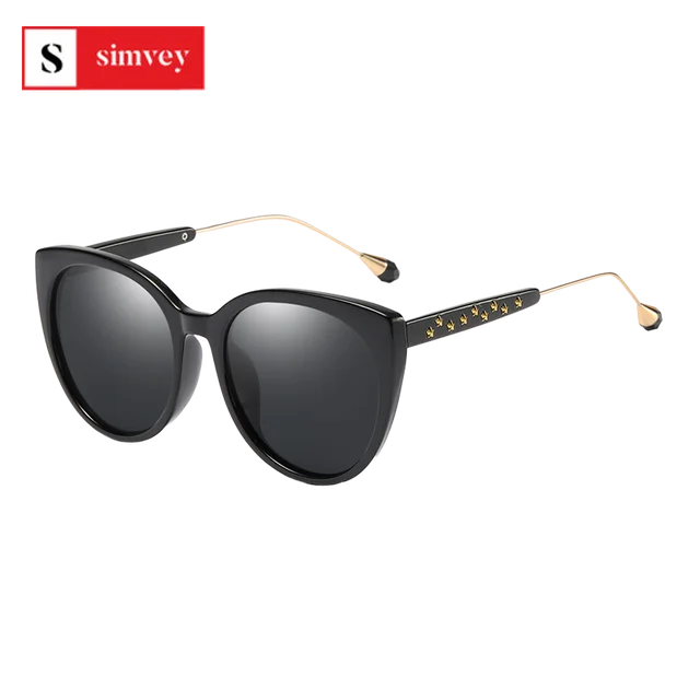2020 Stylish Oversized Cat Eye Sunglasses for Women Brand Designer Ladies Polarized Sunglasses UV Protection 1