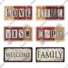 Putuo Decor Welcome Metal SIgn Tin Sign Plaque Metal Vintage License Plate Decor Family Home Living Room Wall Decoration ► Photo 3/6